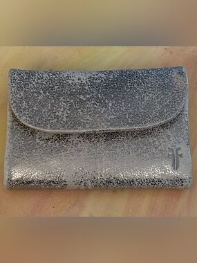 Frye Nora Knotted Metallic Leather Wallet